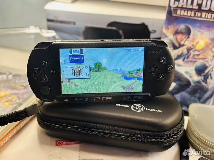 Sony PSP-E1008 Black 64 Gb(big pack,3102 игр)