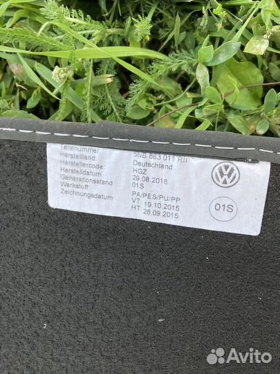 Коврики салона volkswagen tiguan 1,4tsi, 2018гв