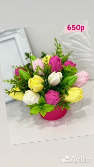 Букет, новогодний подарок, мыло