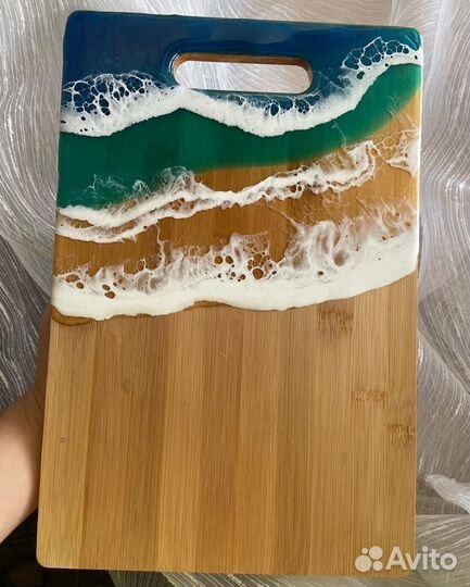 Разделочная доска из эпоксидной смолы