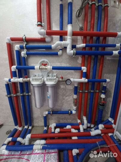 Монтаж отопления, водоснабжения, теплых полов