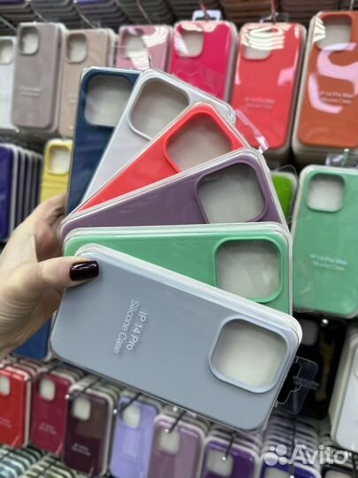 Silicone case. Чехлы на iPhone 14 оптом