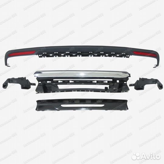 Диффузор заднего бампера 63 AMG Mercedes S222