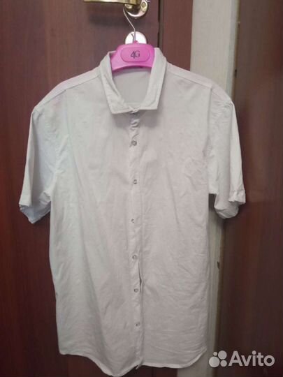Рубашка белая с коротким рукавом