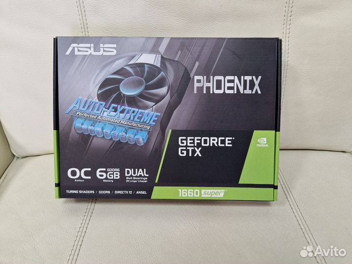 Видеокарта asus Phoenix GeForce GTX 1660 super OC