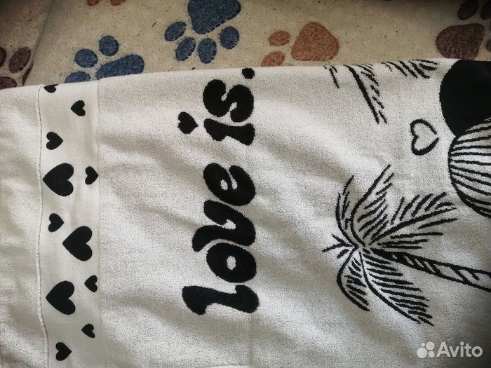 Новое Полотенце Love Is(Лав Из).Качество.140х70 см