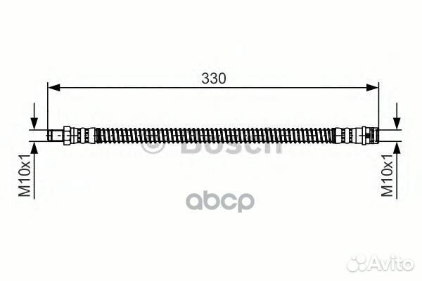 1 987 481 394 шланг тормозной задний L329 MB