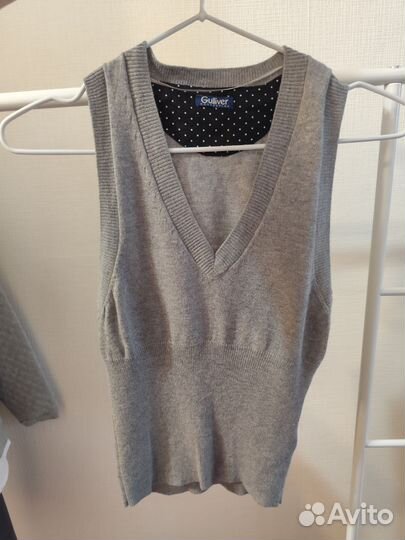 Форма для девочки серая 134 пакетом