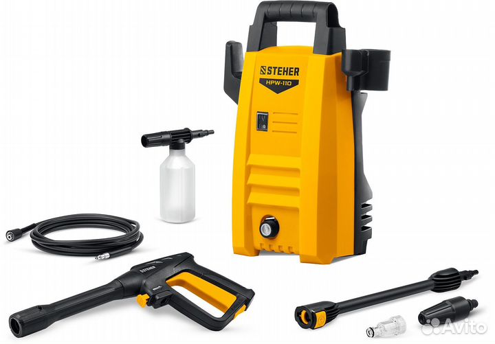 Мойка высокого давления steher 110 Атм, 1400 Вт