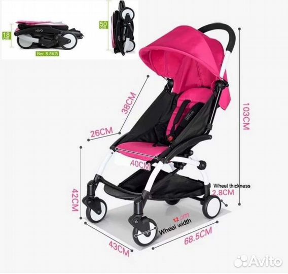 Прогулочная коляска yoya 175