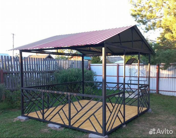 Беседка Большая Садовая 3,4,5,6м с доставкой