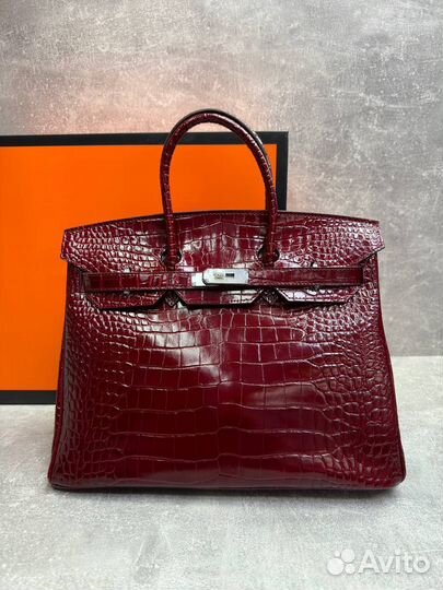 Женская сумка Hermes Birkin 35 Crocodile