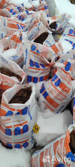 Навоз куриный в мешках