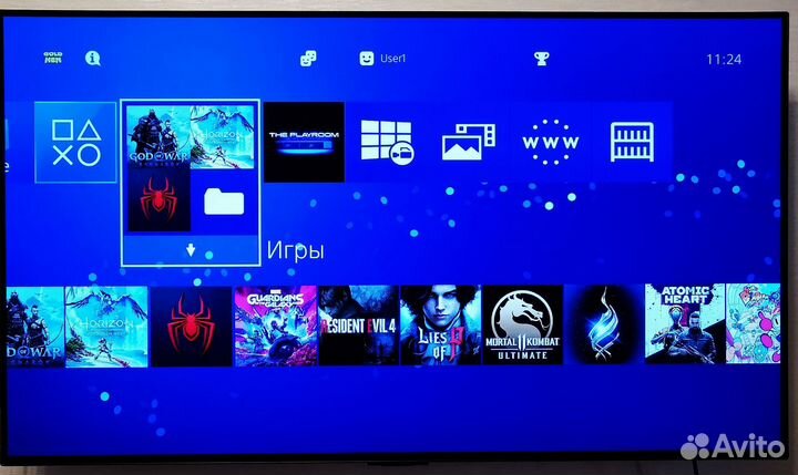 Sony PS4 Pro 1tb / 2 геймпада / много игр / HEN9.0