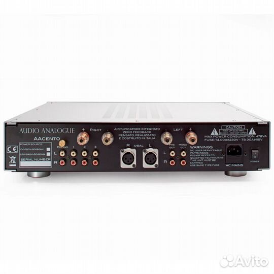 Audio analogue aacento