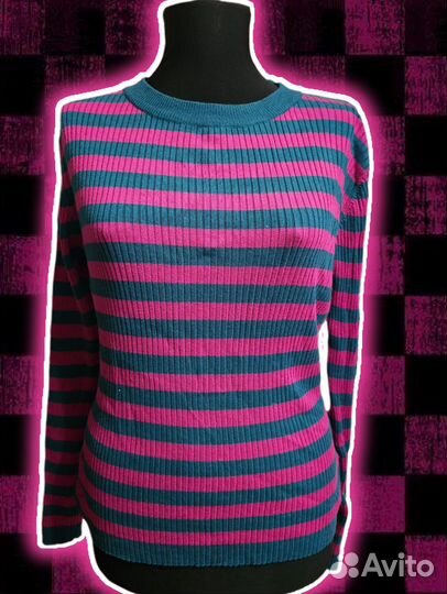 Водолазка полосатая эмо