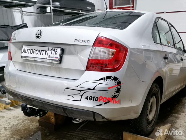 Фаркоп Шкода Рапид с 2018 и установка