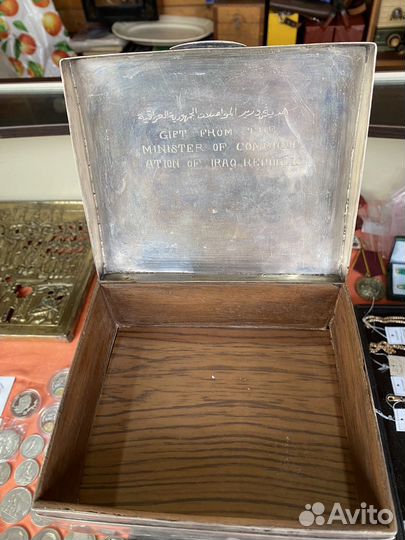 Серебряная шкатулка