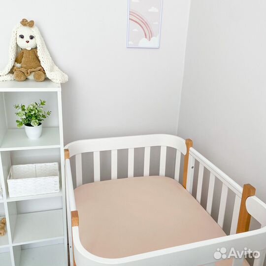 Простынь на резинке (для кроватки Mommy lux)