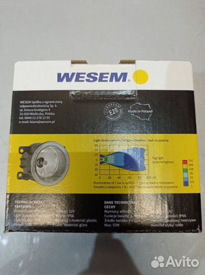 Фара противотуманная LADA Vesta