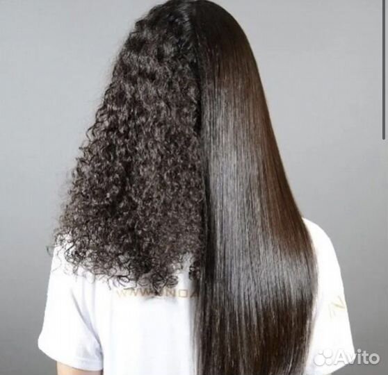 Кератиновое выпрямление волос