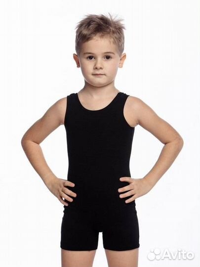 Гк 1.03 Комбинезон детск.черный (140-72-60 / 10 ле