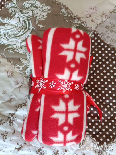 Плед флисовый новый