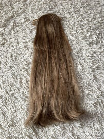 Искусственные волосы хвост на заколке