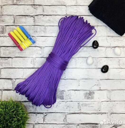 Шнур полипропиленовый 4мм 100м с сердечником шпт