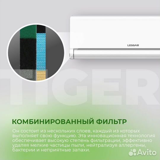 Кондиционер Lessar LS/LU-HE18KBE2 Tiger inverter