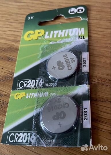 Литиевые дисковые батарейки GP Lithium CR2016
