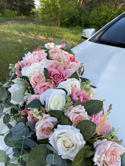 Аренда свадебных украшений на машину