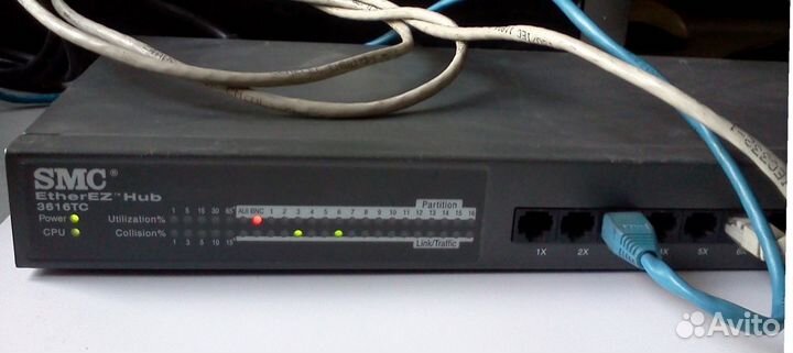 Древний Ethernet HUB SMC EtherEZ-3616