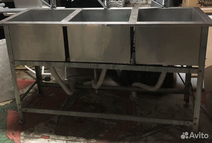 Мойка трехсекционная