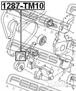 Ролик натяжной комплект 1287TM10