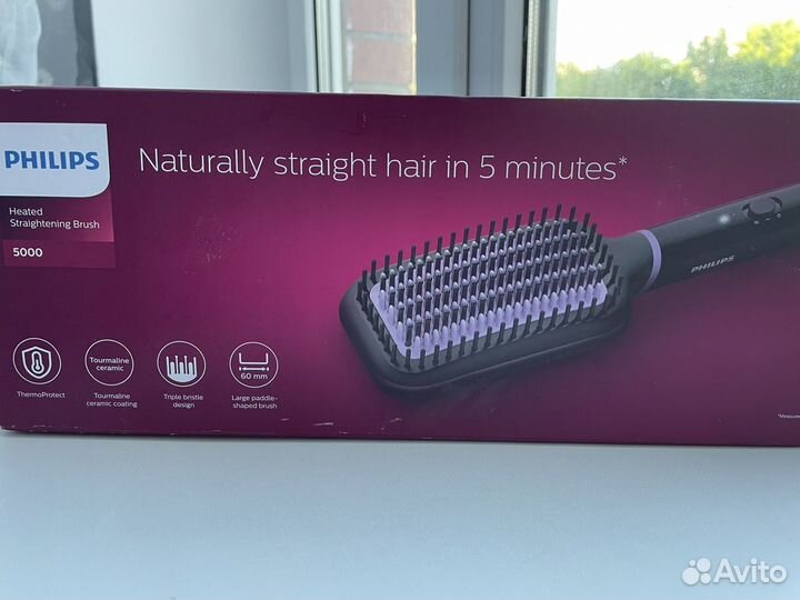 Расческа выпрямитель для волос Philips