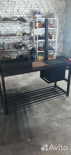 Мангалы в стиле лофт с печкой