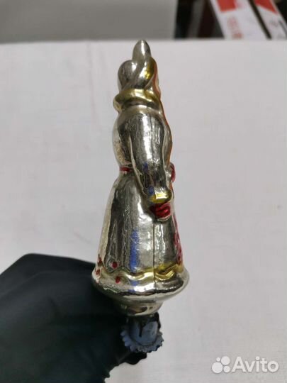 Ёлочная игрушка Снегурочка на прищепке (Ч)