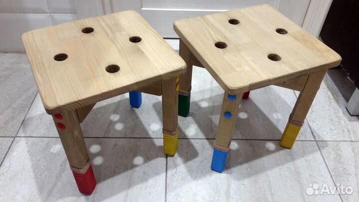 Табурет деревянный детский