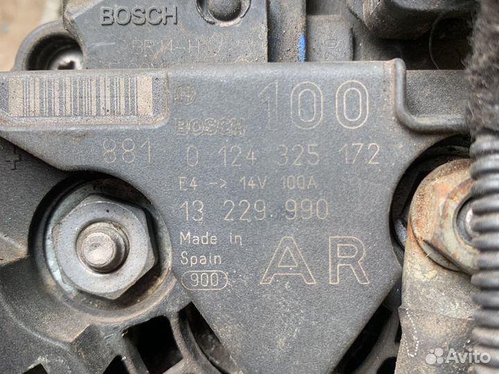 Генератор опель opel zafira astra