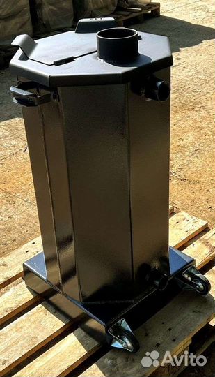 Печь для бассейна на дровах и угле