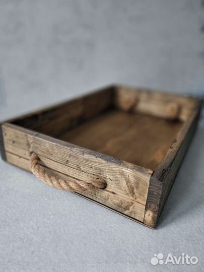 Поднос деревянный ручной работы