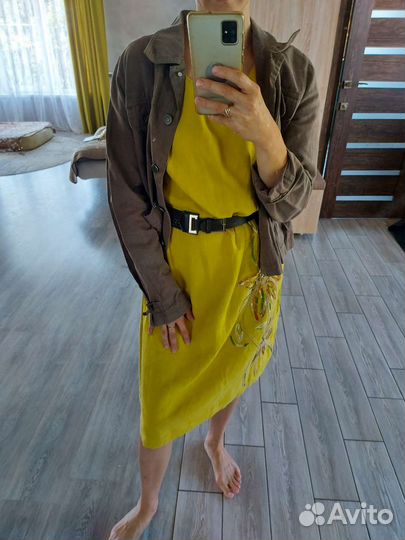 Платье льняное+жакет льняной