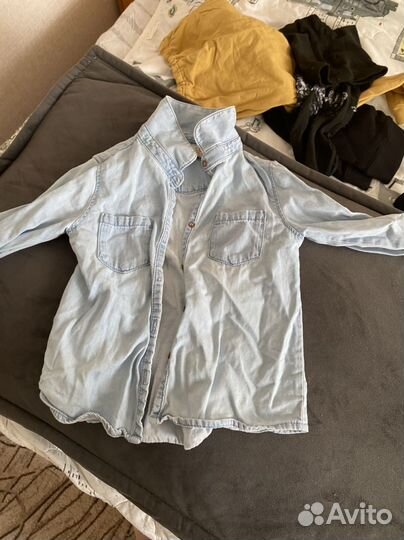 Джинсовая куртка рубашка джинсовя