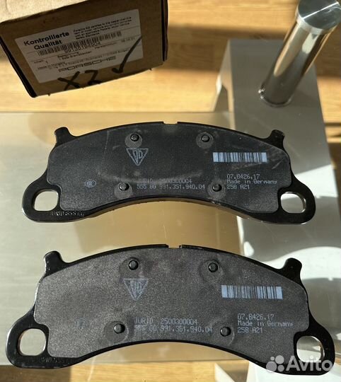 Колодки тормозные передние, Carrera 991-2, 981