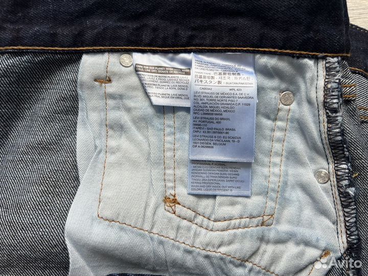 Джинсы levis 501 индиго прямой крой