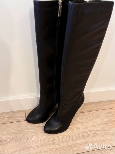 Сапоги кожаные женские