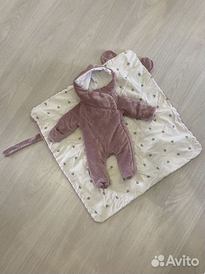 Конверт на выписку для девочки демисезонный