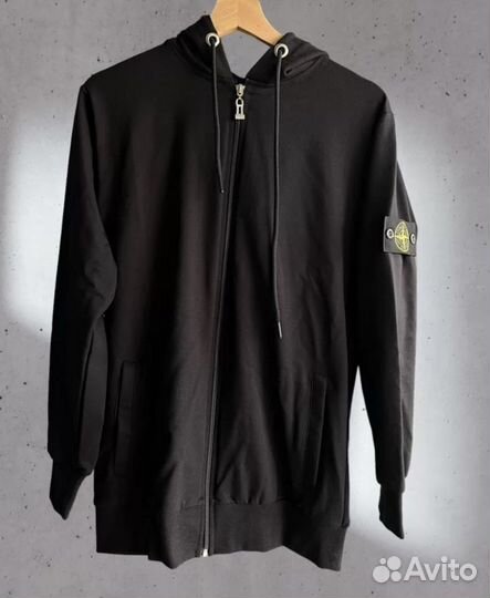 Stone island zip hoodie черное Турция