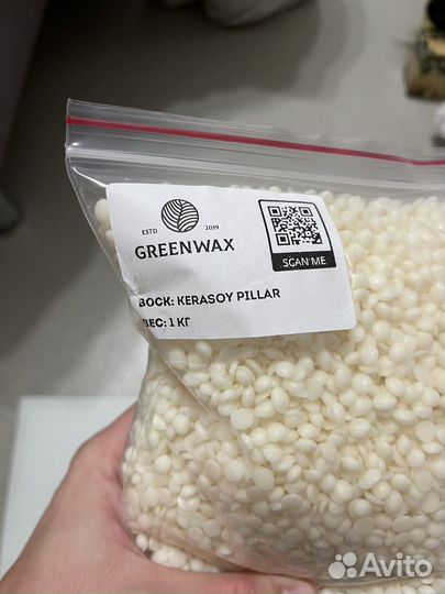 Воск соевый формовой Kerasoy Pillar